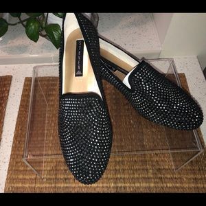 Steve Madden Madee -R Black Sued 9.5 NWB